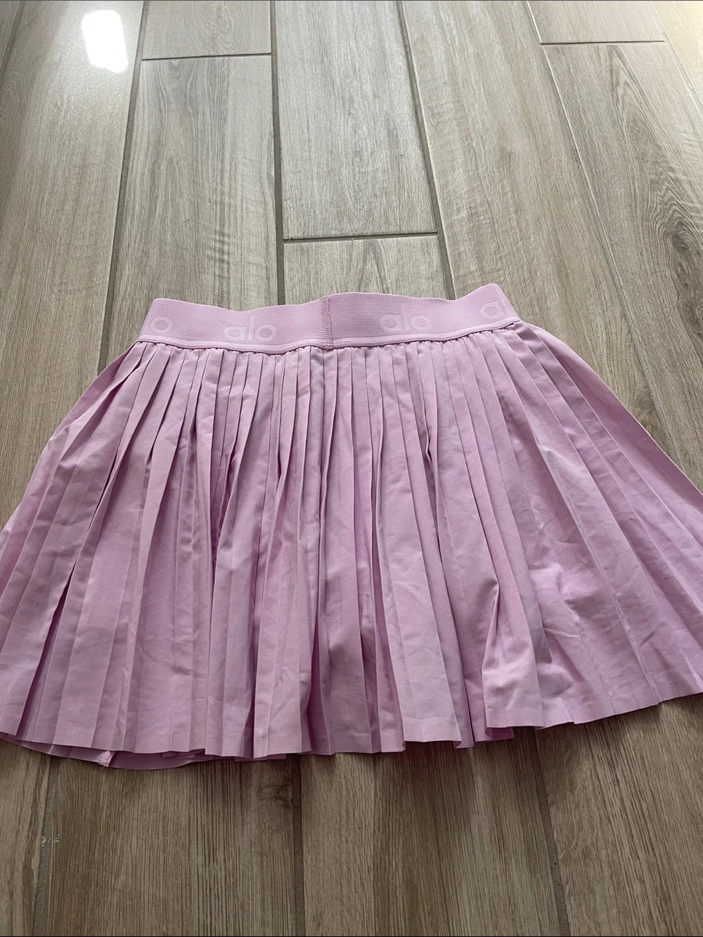 Alo Yoga Aces Pleated Tennis Skirt Skort Sugarplum Pink Sz S 4-6 W6235R